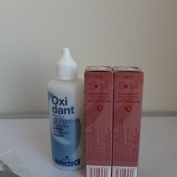 RefectoCil Professional Set Eyelash Eyebrow Tint Cream Dye Henna RED 4.1 - Picture 3 of 5